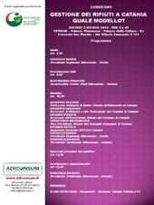 ADICONSUM: GESTIONE DEI RIFIUTI A CATANIA, QUALE MODELLO?