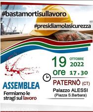 FERMIAMO LE STRAGI SUL LAVORO
