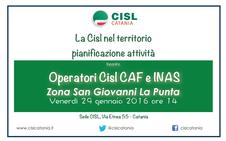 La Cisl nel territorio pianificazione attività