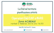 La Cisl nel territorio pianificazione attività