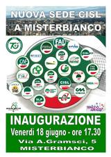 Nuova sede Cisl a Misterbianco