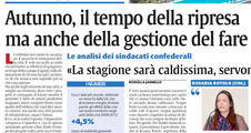 RIPRESA, ROTOLO: «Ce la possiamo fare, ma a patto di uscire tutti dai propri orticelli»